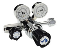 Accurate Gas Products, Model LABE, High Purity, Two-stage, Chrome-Plated Regulators